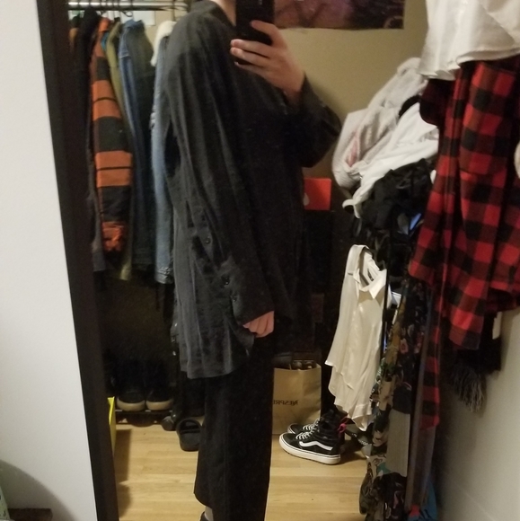 Zara dark gray button up skirt - Picture 3 of 6